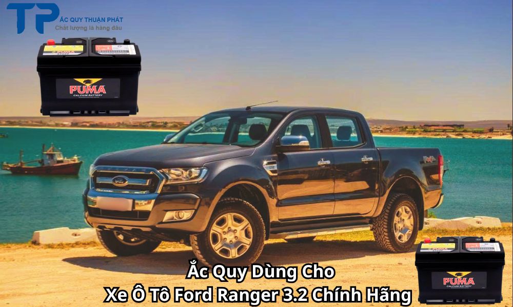 Ắc Quy Dùng Cho Xe Ô Tô Ford Ranger 3.2 Chính Hãng