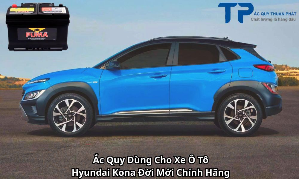 Ắc Quy Dùng Cho Xe Ô Tô Hyundai Kona Đời Mới Chính Hãng