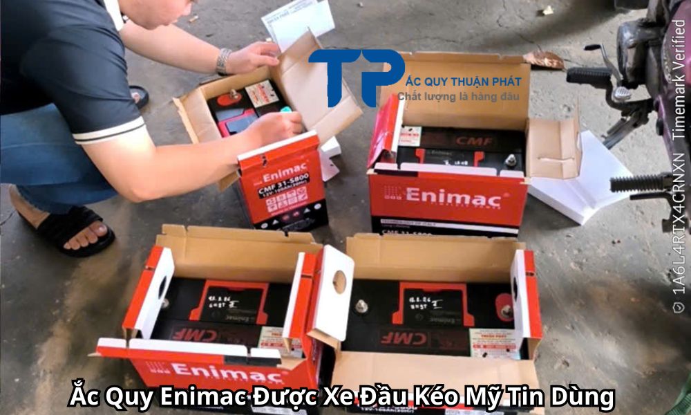 Ắc Quy Enimac Được Xe Đầu Kéo Mỹ Tin Dùng