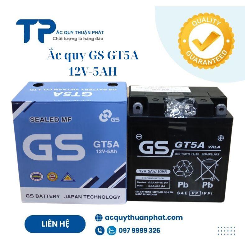 Ắc Quy GS GT5A 12V-5Ah Chính Hãng