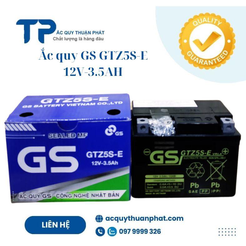 Ắc Quy GS GTZ5S-E 12V-3.5Ah Chính Hãng