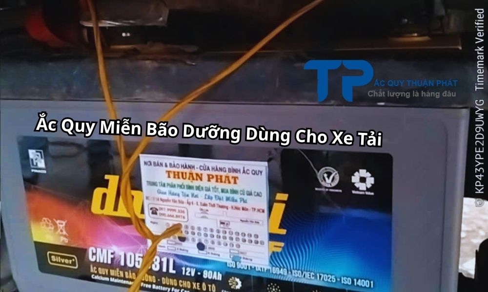 Ắc Quy Miễn Bão Dưỡng Dùng Cho Xe Tải