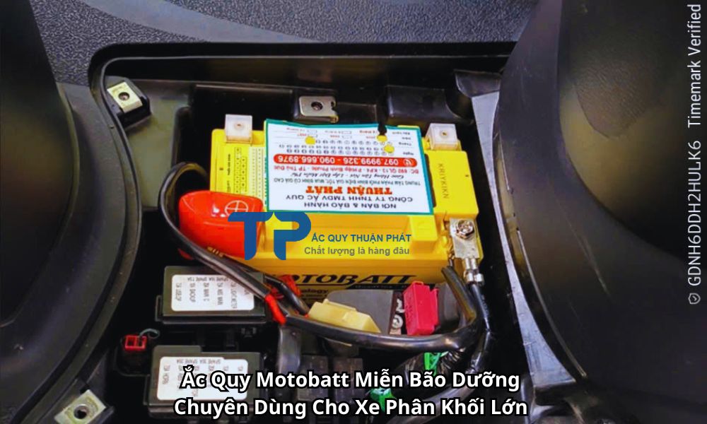 Ắc Quy Motobatt Miễn Bão Dưỡng Chuyên Dùng Cho Xe Phân Khối Lớn