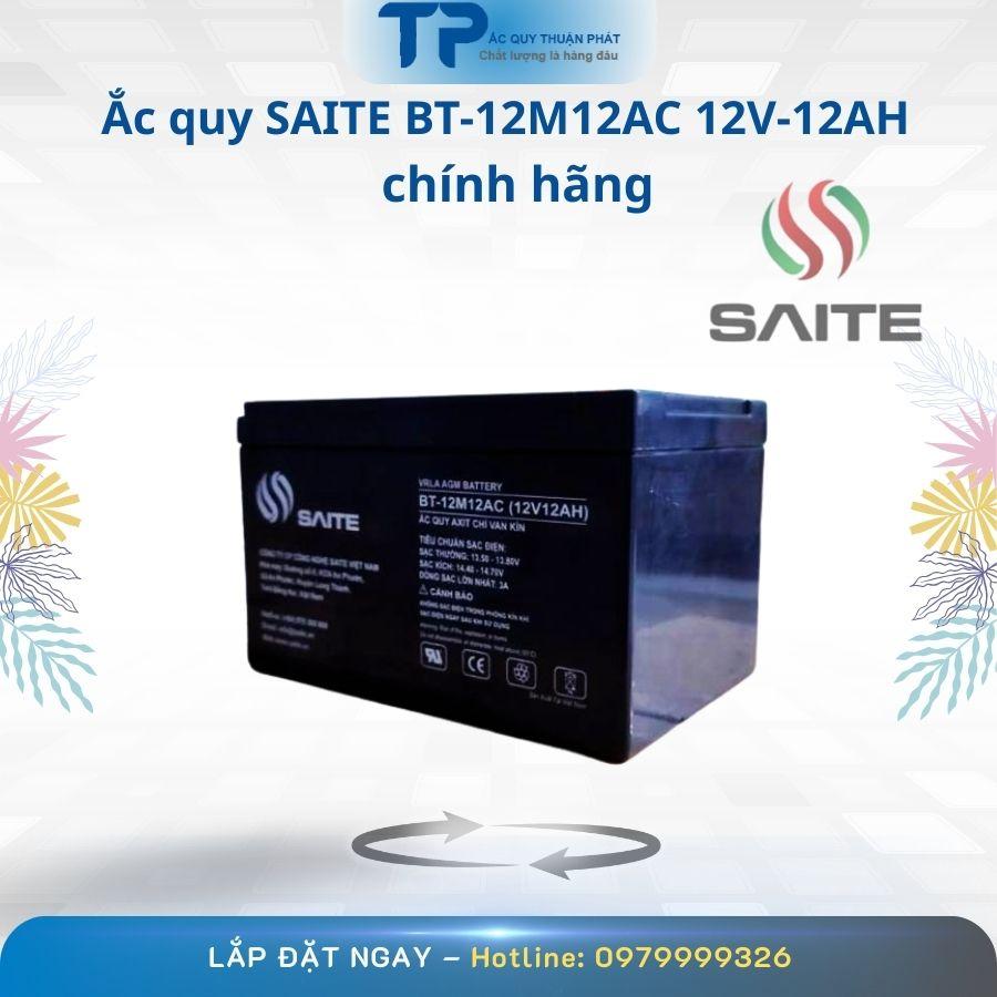 Ắc Quy Saite BT-12M12AC 12V-12Ah Chính Hãng