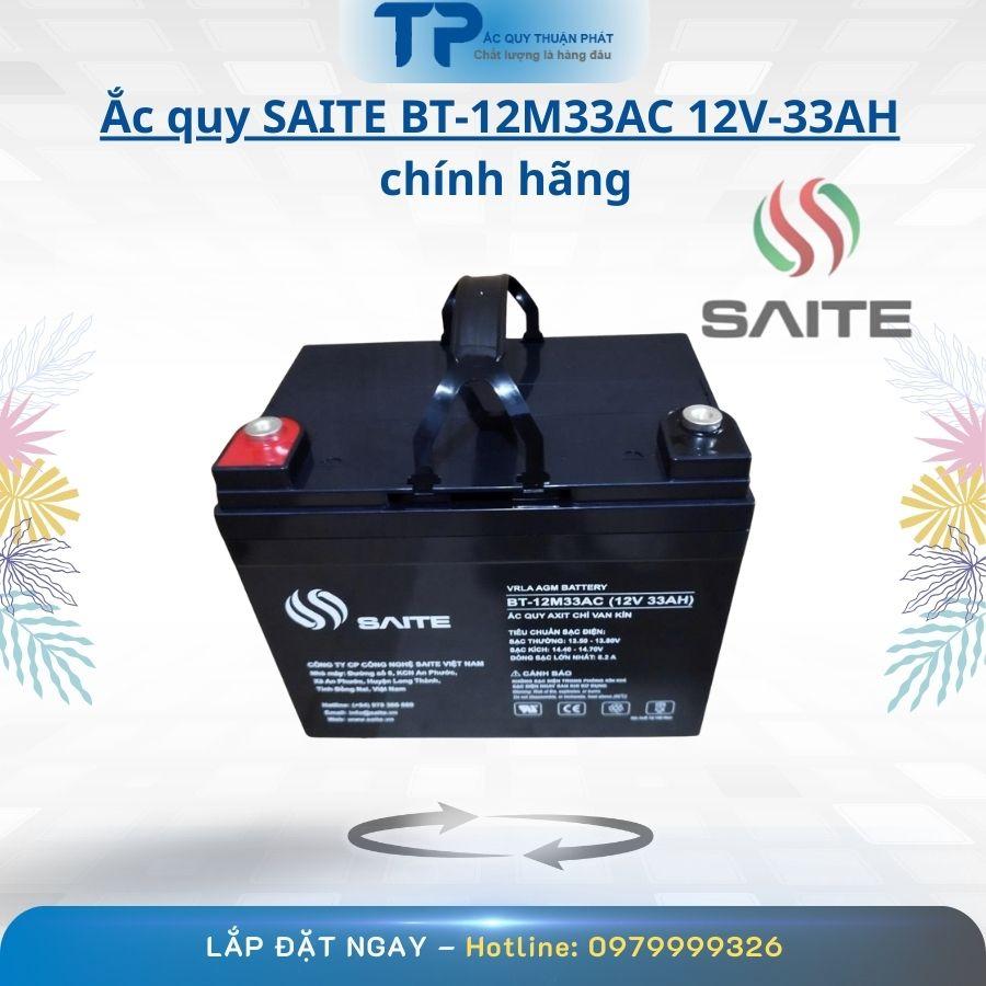 Ắc Quy Saite BT-12M33AC 12V-33Ah Chính Hãng