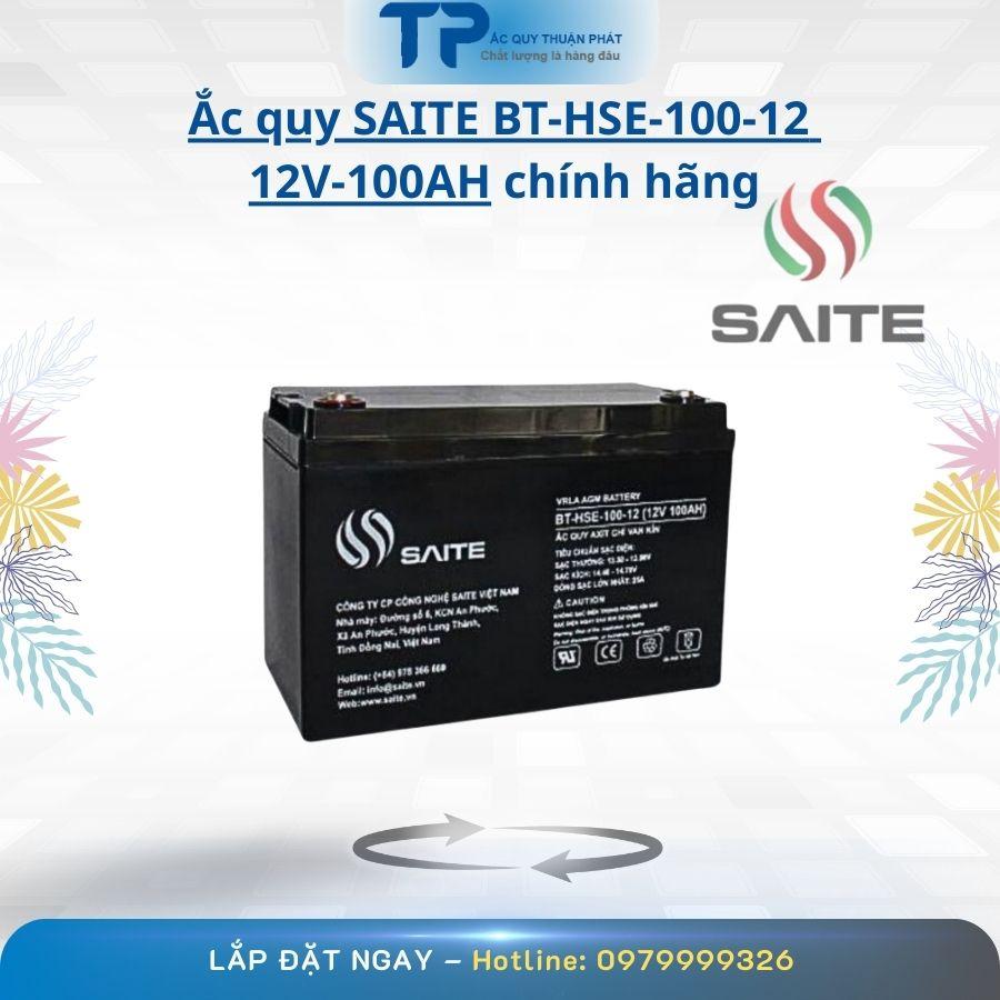 Ắc Quy Saite BT-HSE-100-12-12V-100Ah-Chính Hãng