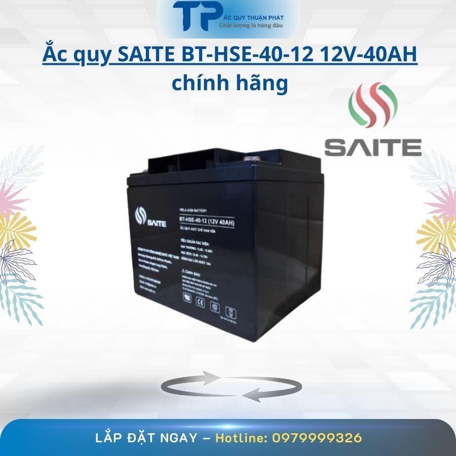 Ắc Quy Saite BT-HSE-40-12-12V-40Ah-Chính Hãng