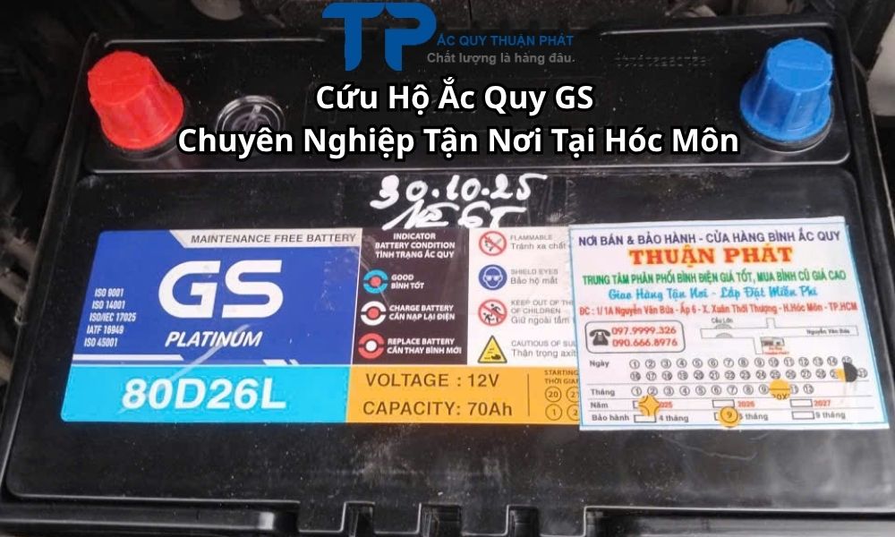 Cứu Hộ Ắc Quy GS Chuyên Nghiệp Tận Nơi Tại Hóc Môn