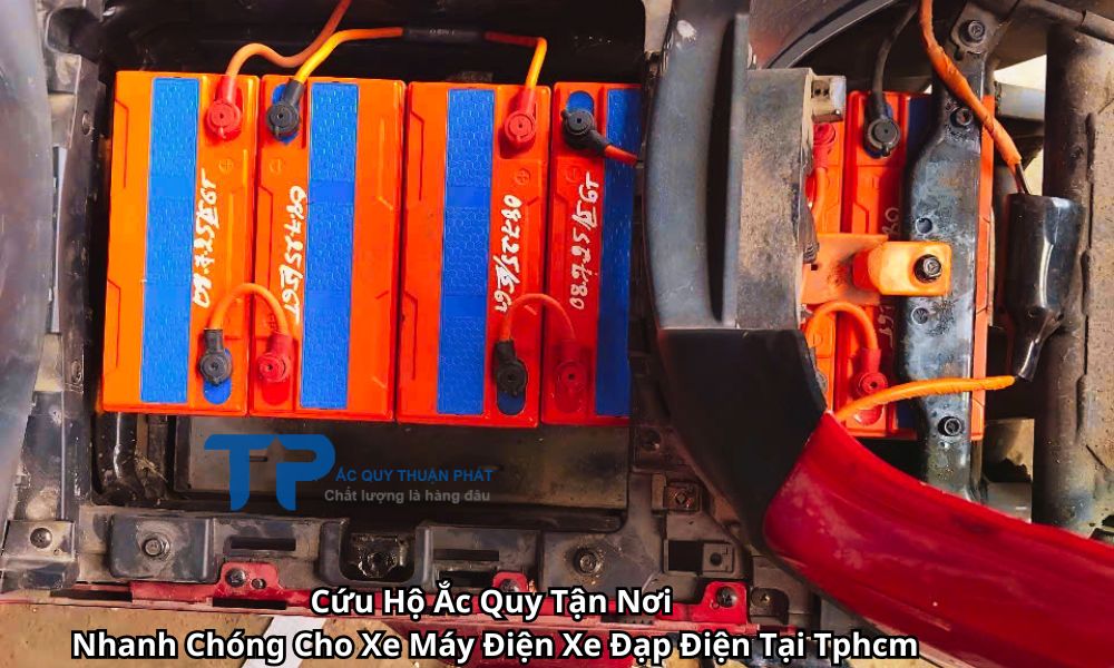 Cứu Hộ Ắc Quy Tận Nơi Nhanh Chóng Cho Xe Máy Điện Xe Đạp Điện Tại Tphcm