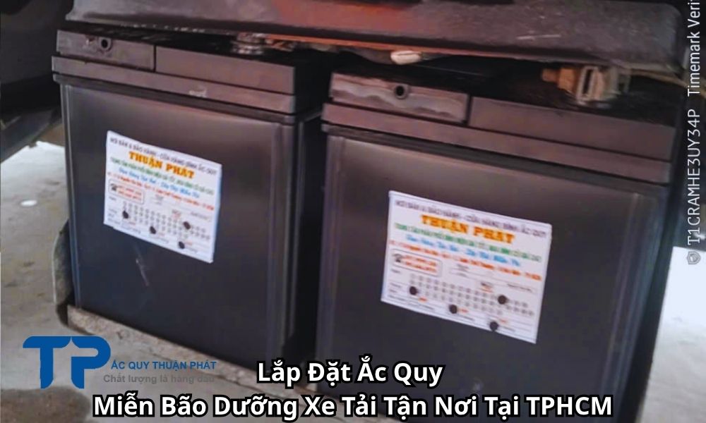 Lắp Đặt Ắc Quy Miễn Bão Dưỡng Xe Tải Tận Nơi Tại TPHCM