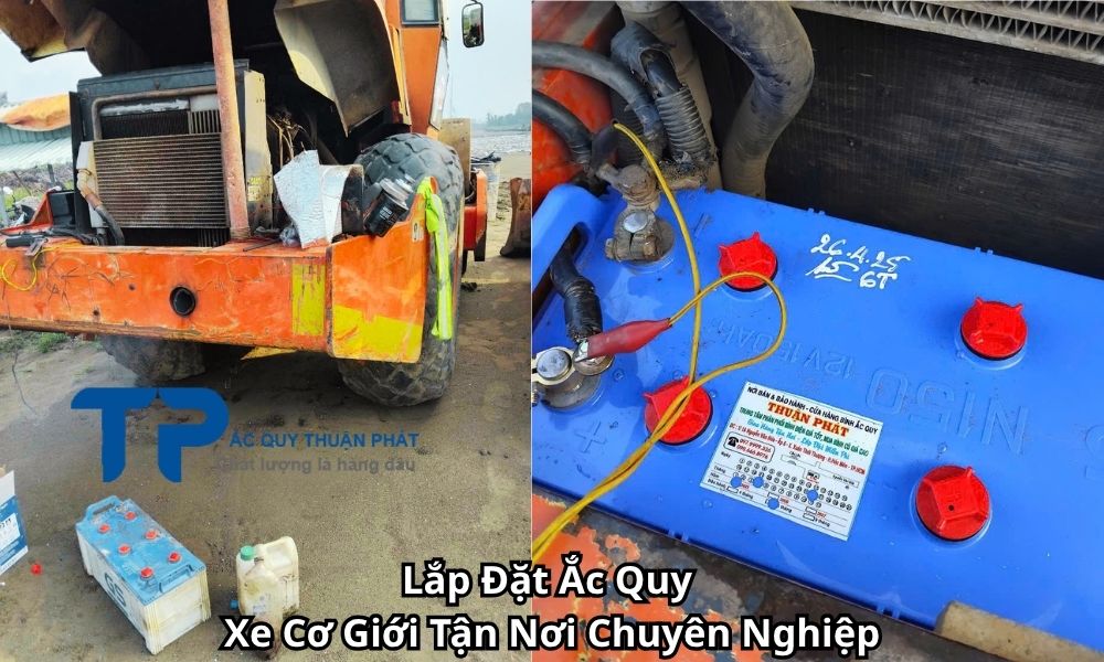 Lắp Đặt Ắc Quy Xe Cơ Giới Tận Nơi Chuyên Nghiệp