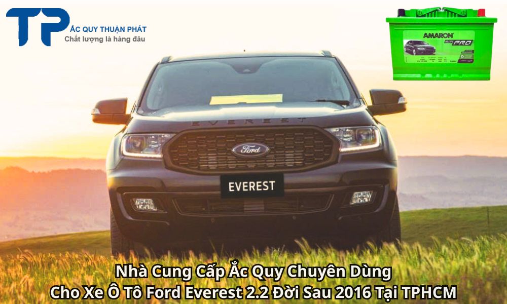 Nhà Cung Cấp Ắc Quy Chuyên Dùng Cho Xe Ô Tô Ford Everest 2.2 Đời Sau 2016 Tại TPHCM