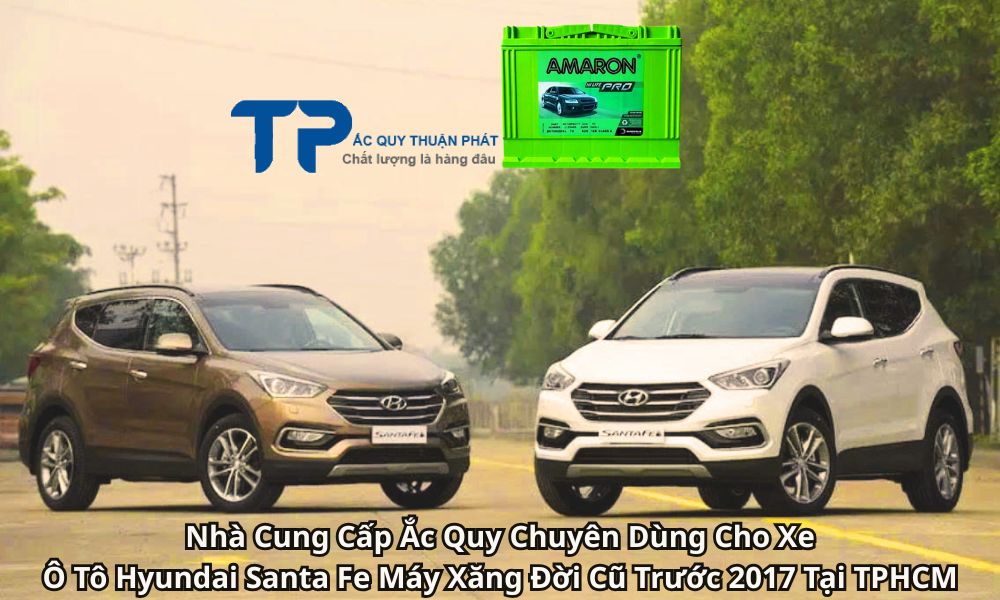 Nhà Cung Cấp Ắc Quy Chuyên Dùng Cho Xe Ô Tô Hyundai Santa Fe Máy Xăng Đời Cũ Trước 2017 Tại TPHCM