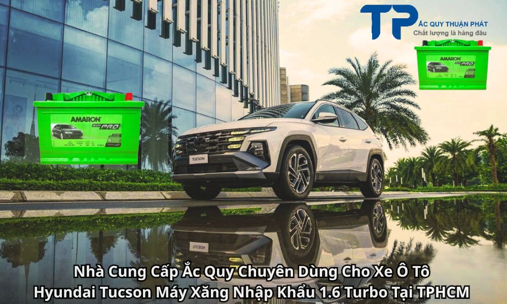Nhà Cung Cấp Ắc Quy Chuyên Dùng Cho Xe Ô Tô Hyundai Tucson Máy Xăng Nhập Khẩu 1.6 Turbo Tại TPHCM