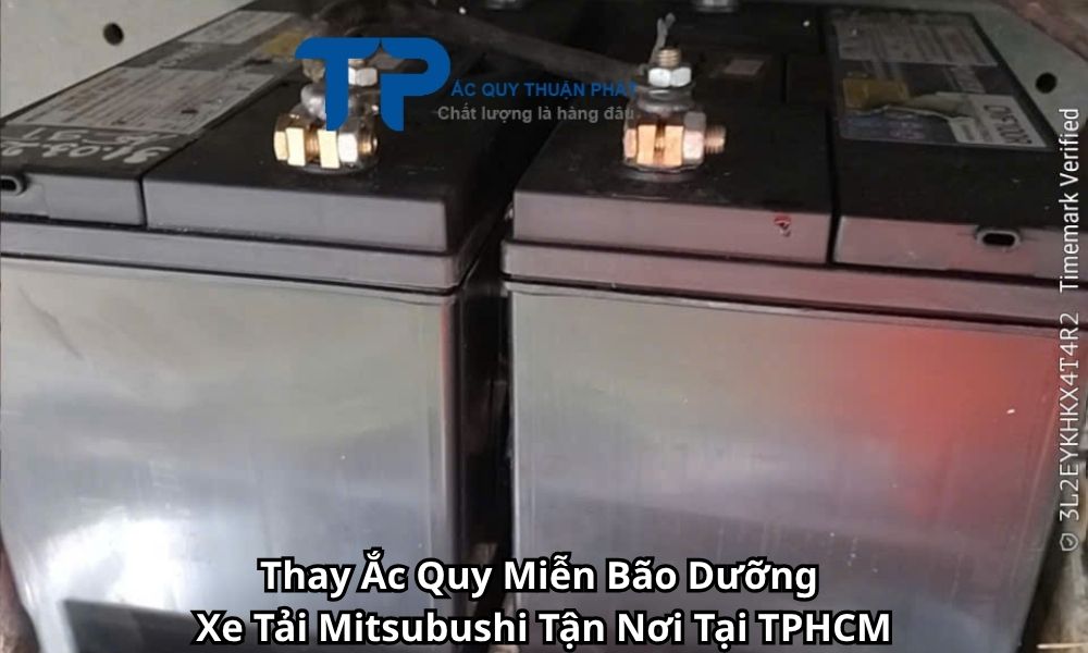 Thay Ắc Quy Miễn Bão Dưỡng Xe Tải Mitsubushi Tận Nơi Tại TPHCM
