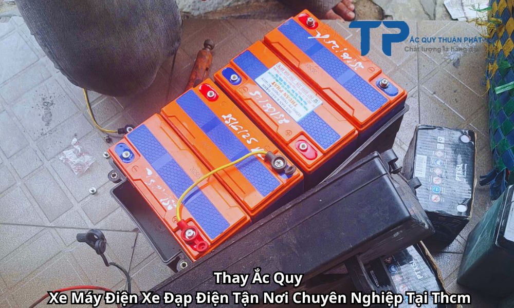 Thay Ắc Quy Xe Máy Điện Xe Đạp Điện Tận Nơi Chuyên Nghiệp Tại Thcm