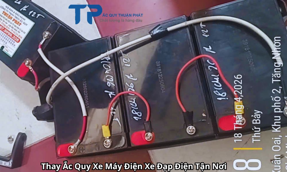 Thay Ắc Quy Xe Máy Điện Xe Đạp Điện Tận Nơi