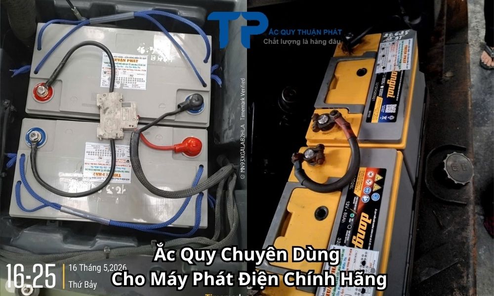 Ắc Quy Chuyên Dùng Cho Máy Phát Điện Chính Hãng