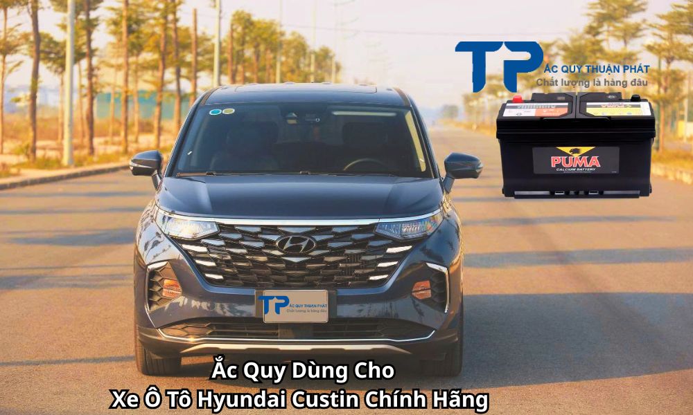 Ắc Quy Dùng Cho Xe Ô Tô Hyundai Custin Chính Hãng