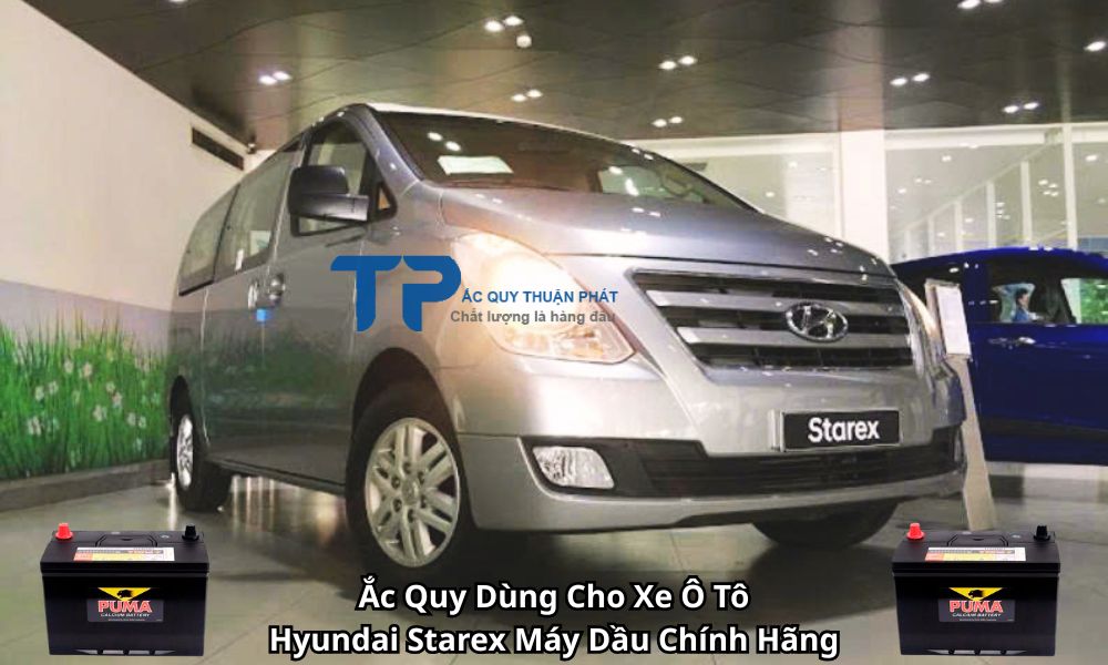 Ắc Quy Dùng Cho Xe Ô Tô Hyundai Starex Máy Dầu Chính Hãng