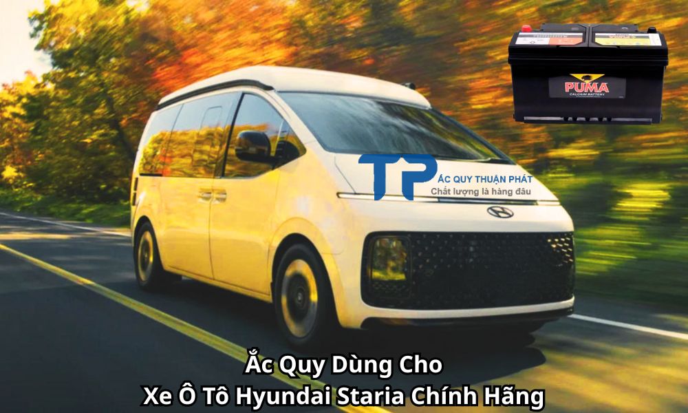 Ắc Quy Dùng Cho Xe Ô Tô Hyundai Staria Chính Hãng
