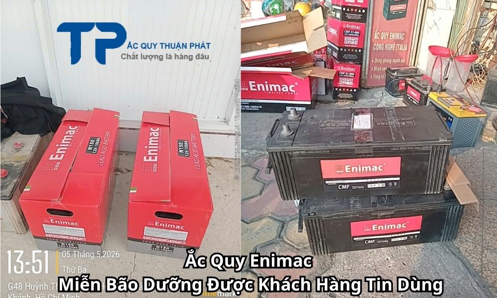Ắc Quy Enimac Miễn Bão Dưỡng Được Khách Hàng Tin Dùng