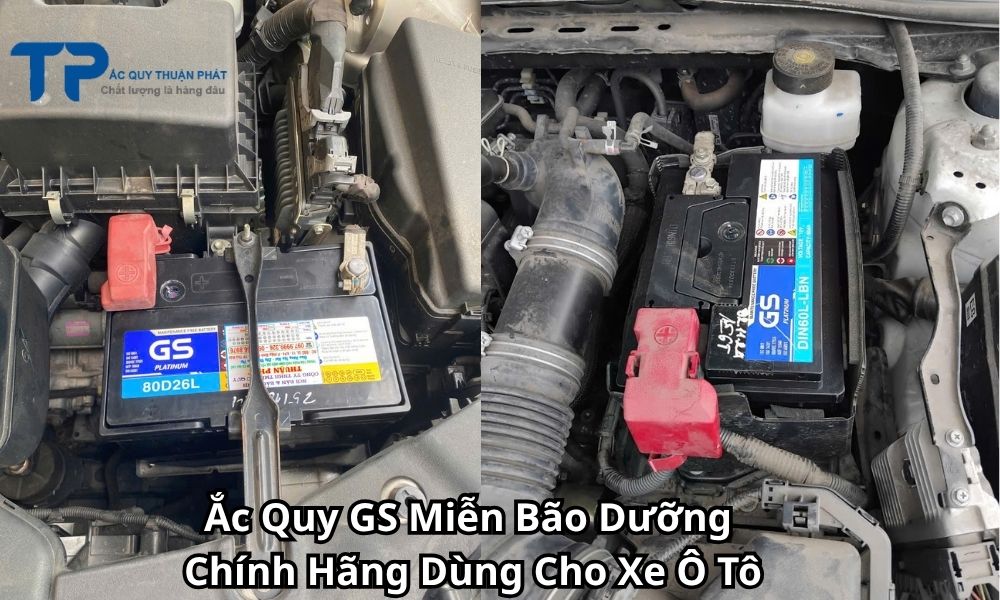 Ắc Quy GS Miễn Bão Dưỡng Chính Hãng Dùng Cho Xe Ô Tô