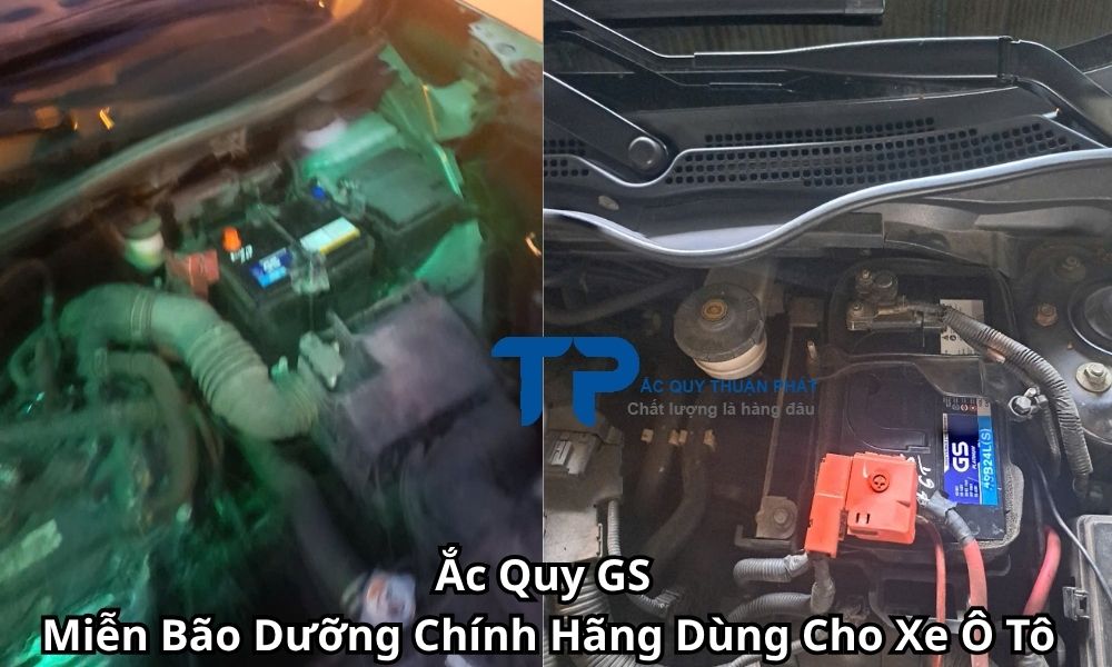 Ắc Quy GS Miễn Bão Dưỡng Chính Hãng Dùng Cho Xe Ô Tô
