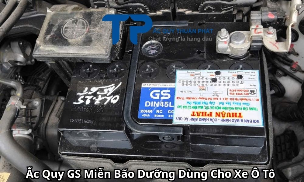 Ắc Quy GS Miễn Bão Dưỡng Dùng Cho Xe Ô Tô