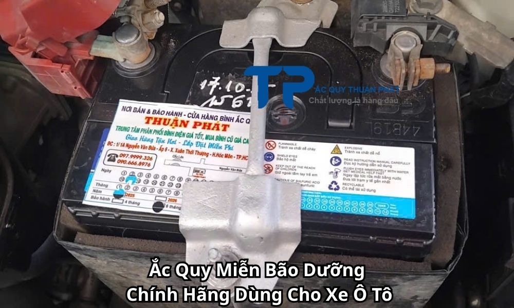 Ắc Quy Miễn Bão Dưỡng Chính Hãng Dùng Cho Xe Ô Tô