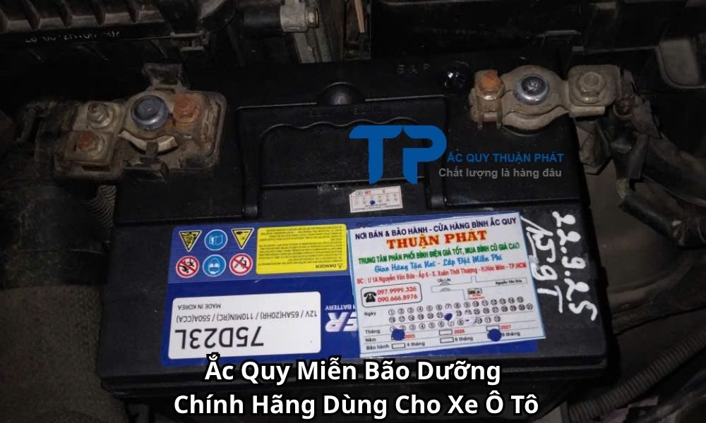 Ắc Quy Miễn Bão Dưỡng Chính Hãng Dùng Cho Xe Ô Tô