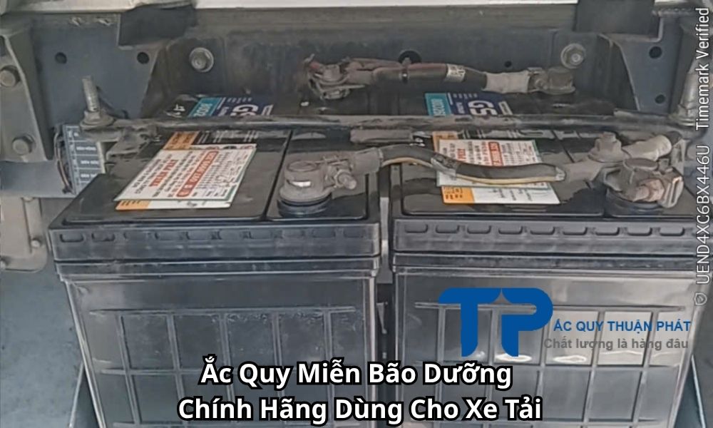 ac quy miễn bảo dưỡng chinh hãng dùng cho xe tải