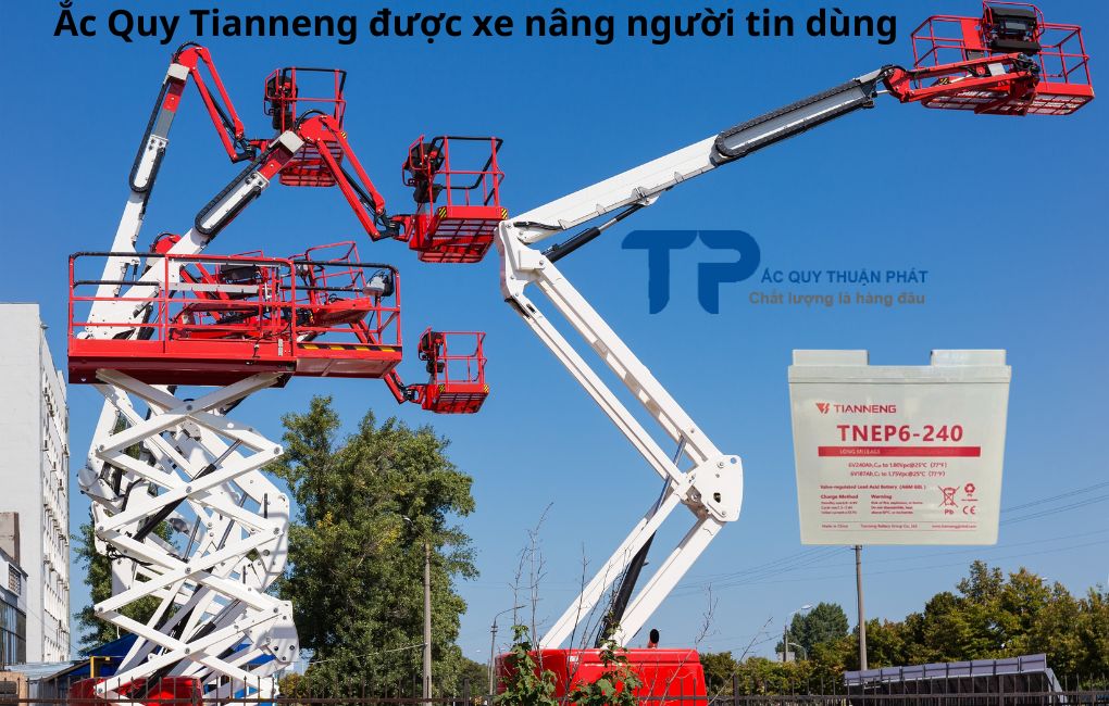 Ắc Quy Tianneng được xe nâng người tin dùng
