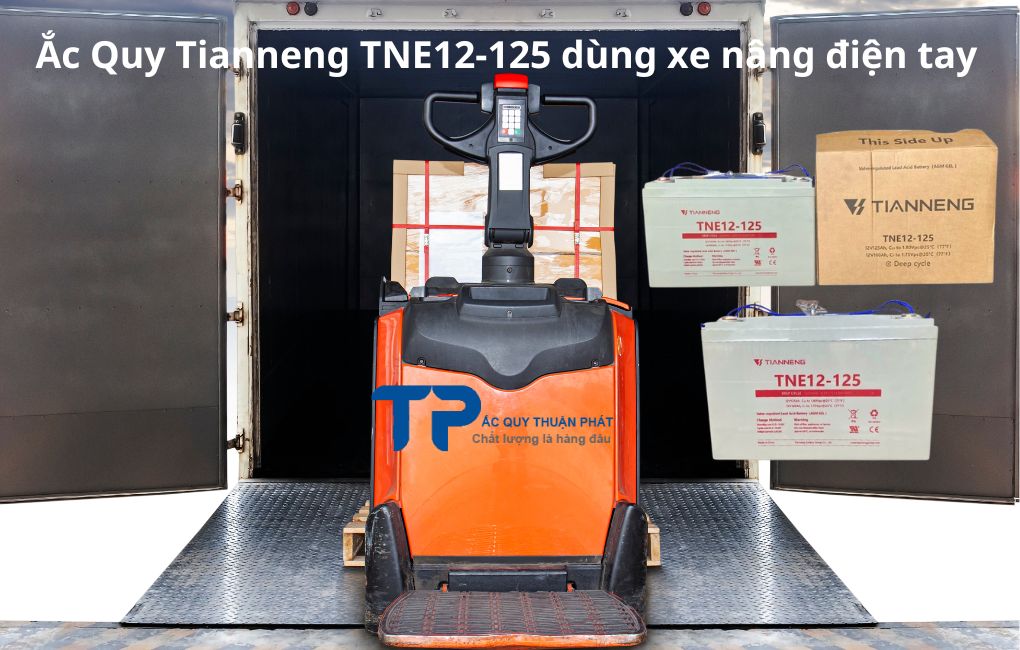 Ắc Quy Tianneng TNE12-125 dùng xe nâng điện