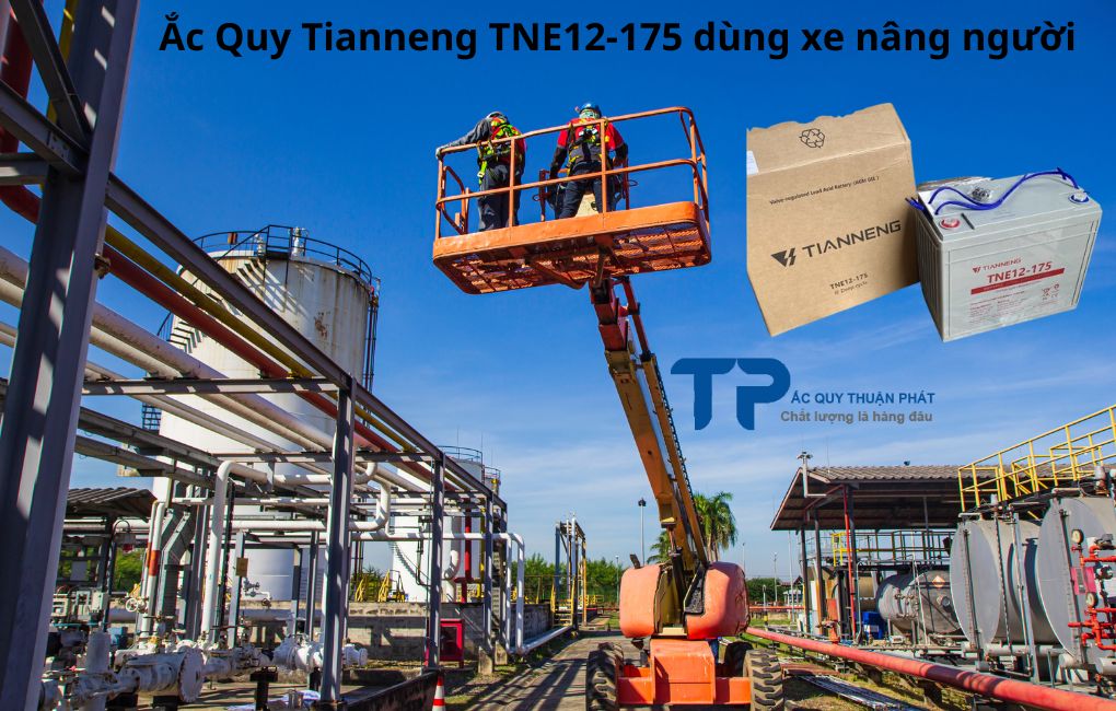 Ắc Quy Tianneng TNE12-175 dùng xe nâng người
