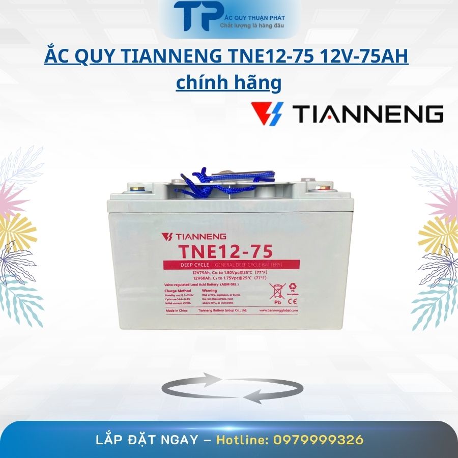 Ắc Quy Tianneng TNE12-75 12V - 75AH chính hãng
