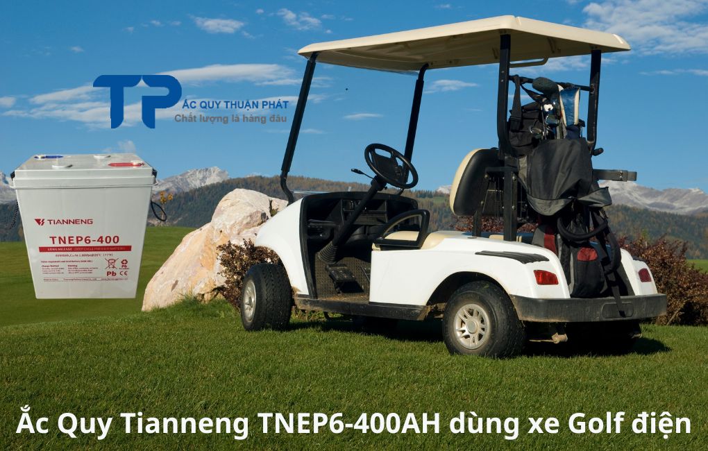 Ắc Quy Tianneng TNEP6-400 dùng xe Golf điện