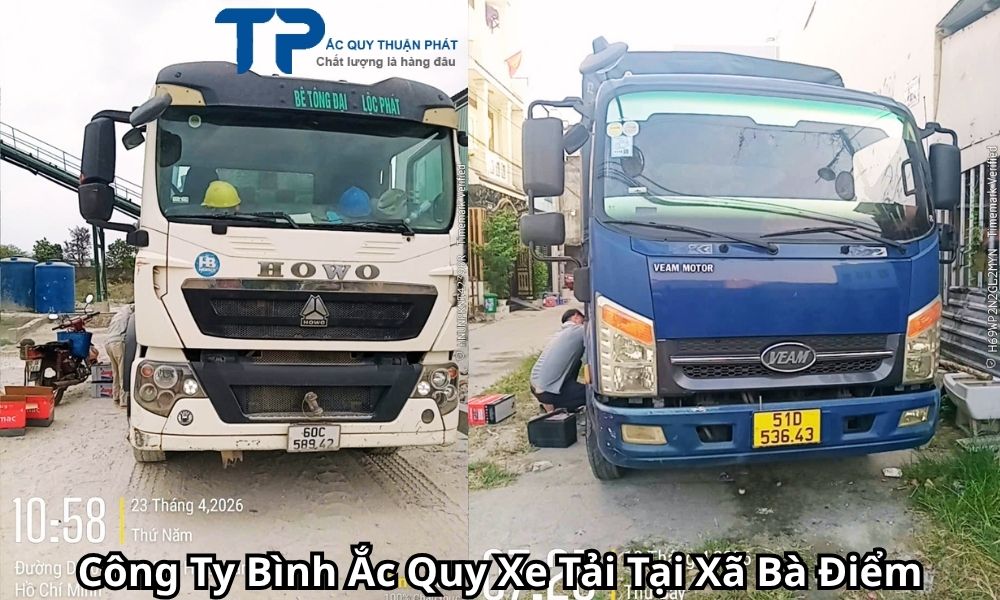 Công Ty Bình Ắc Quy Xe Tải Tại Xã Bà Điểm