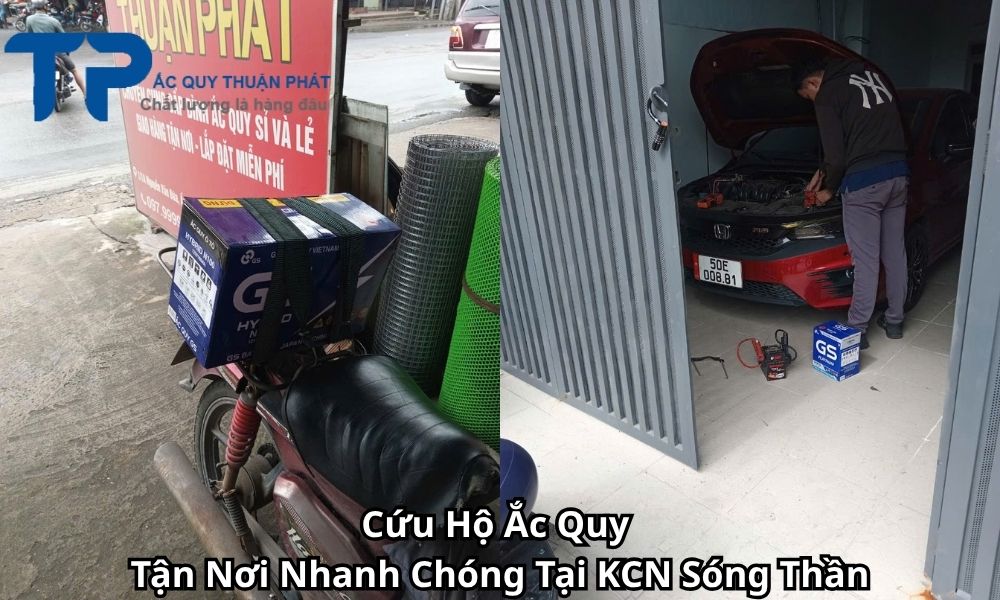 Cứu Hộ Ắc Quy Tận Nơi Nhanh Chóng Tại KCN Sóng Thần