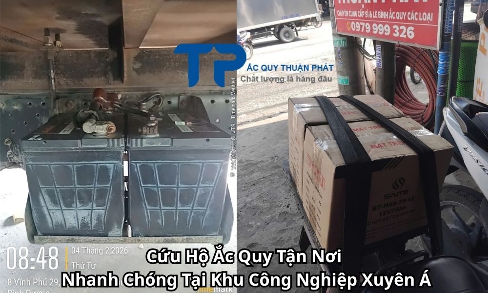 Cứu Hộ Ắc Quy Tận Nơi Nhanh Chóng Tại Khu Công Nghiệp Xuyên Á