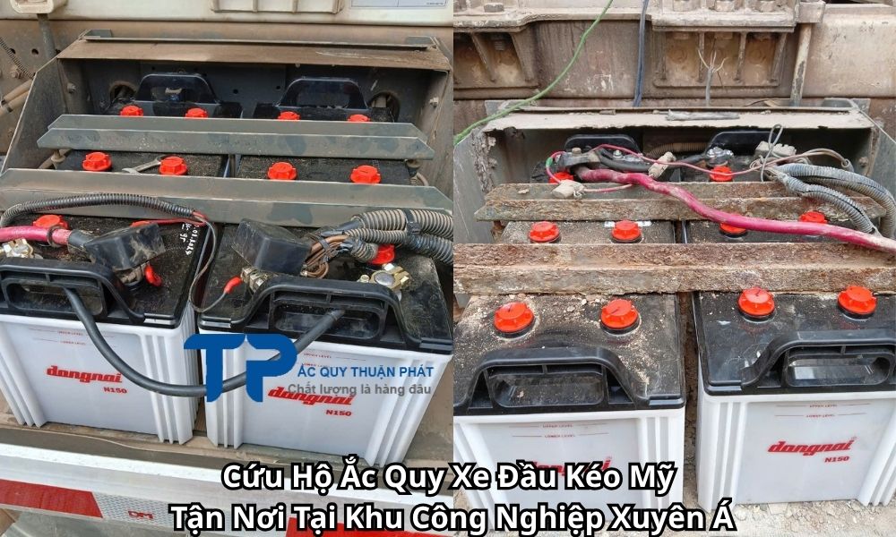 Cứu Hộ Ắc Quy Xe Đầu Kéo Mỹ Tận Nơi Tại Khu Công Nghiệp Xuyên Á