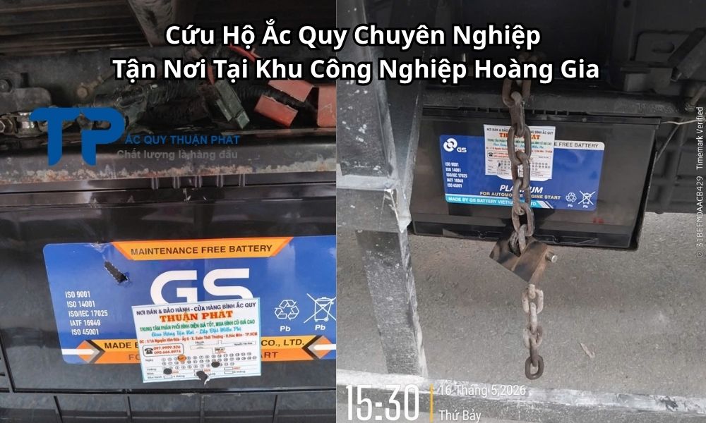 Cứu Hộ Ắc Quy Chuyên Nghiệp Tận Nơi Tại Khu Công Nghiệp Hoàng Gia