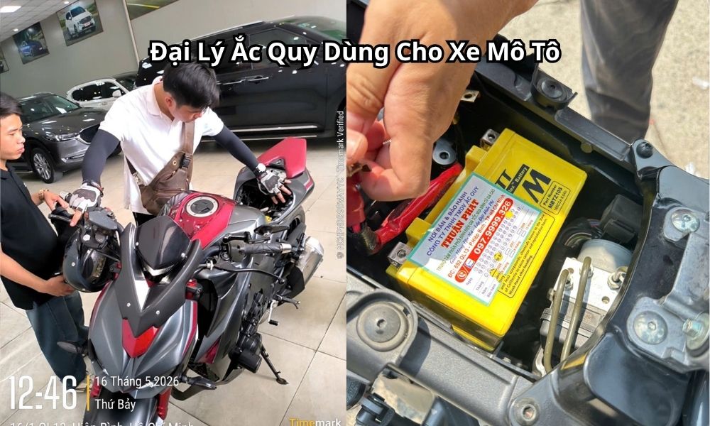 Đại Lý Ắc Quy Dùng Cho Xe Mô Tô