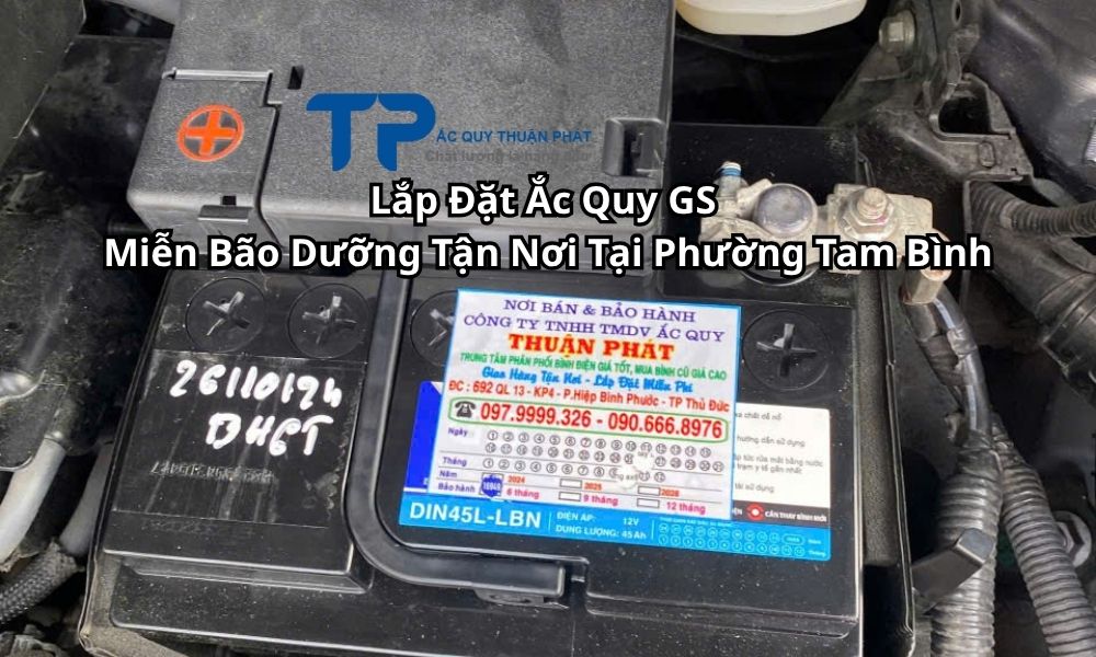 Lắp Đặt Ắc Quy GS Miễn Bão Dưỡng Tận Nơi Tại Phường Tam Bình