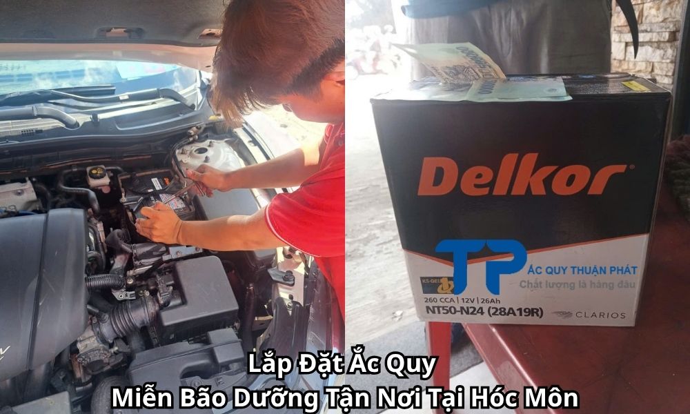 Lắp Đặt Ắc Quy Miễn Bão Dưỡng Tận Nơi Tại Hóc Môn