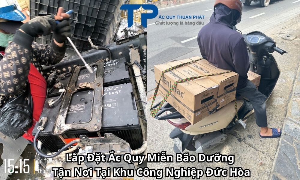 Lắp Đặt Ắc Quy Miễn Bão Dưỡng Tận Nơi Tại Khu Công Nghiệp Đức Hòa