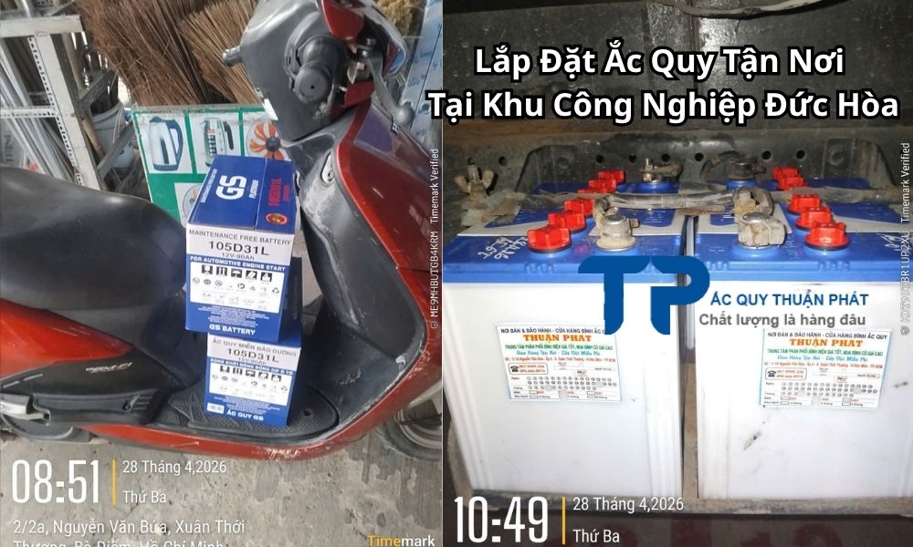 Lắp Đặt Ắc Quy Tận Nơi Tại Khu Công Nghiệp Đức Hòa