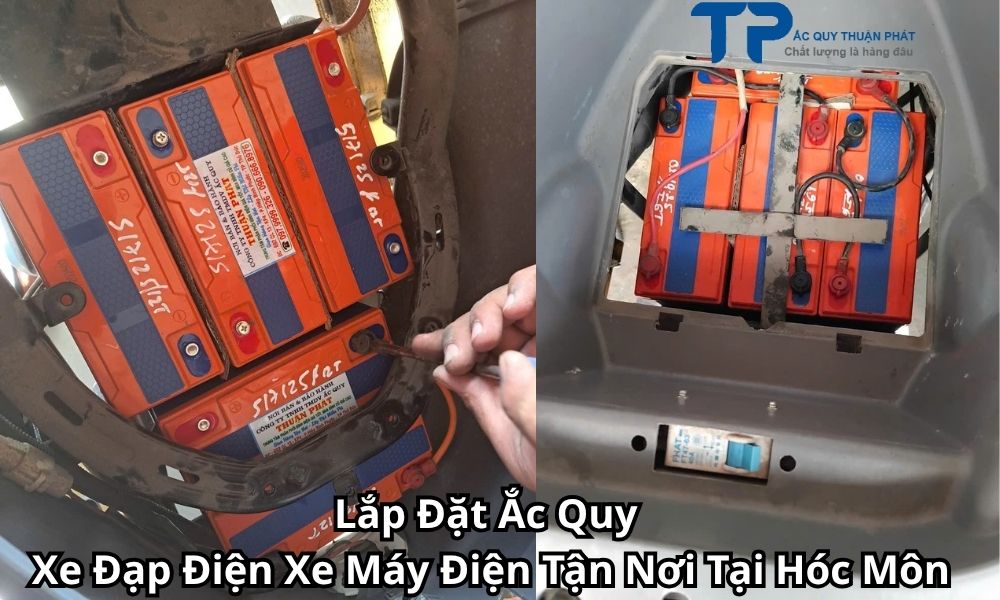 Lắp Đặt Ắc Quy Xe Đạp Điện Xe Máy Điện Tận Nơi Tại Hóc Môn