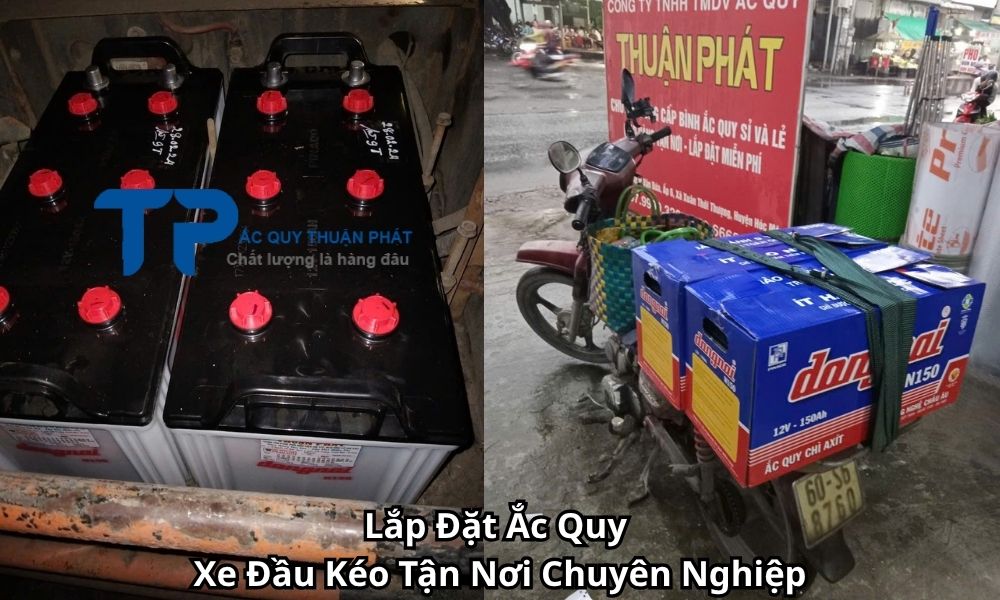Lắp Đặt Ắc Quy Xe Đầu Kéo Tận Nơi Chuyên Nghiệp