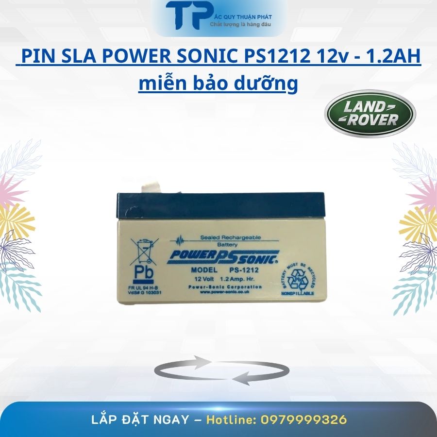 Pin Sla Power Sonic PS1212 12V - 1.2AH miễn bảo dưỡng